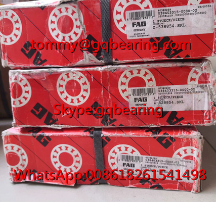 FAG 538854 محامل كرة اتصال زاوي مزدوج الصف 309515D محامل مع حلقة داخلية مقسمة