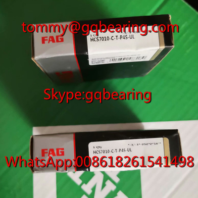 الكرات من المواد السيراميكية FAG HCS7010- C- T- P4S- UL محامل الكرات اللاصقة الزاوية عالية السرعة