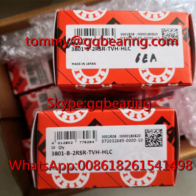 اليابان المنشأ FAG 3801-B-2RSR-TVH-HLC قفص نايلون صف مزدوج محامل كرة اتصال زاوية