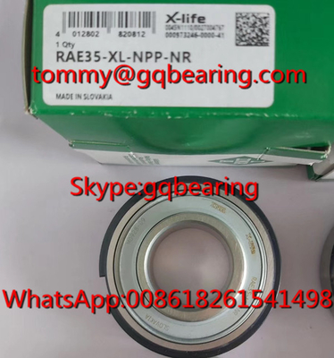 مواد الصلب Gcr15 INA RAE35-XL-NPP-NR محامل كرة إدراج شعاعي مع طوق قفل غريب