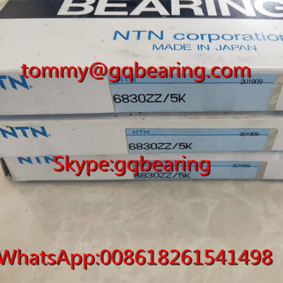 مادة الصلب Gcr15 NTN 6830ZZ حاوية حائط رقيقة 6830ZZ/5K حاوية كرة حفرة عميقة