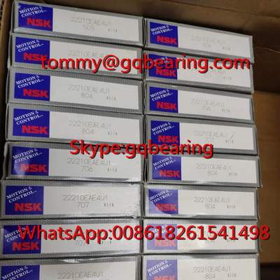Gcr15 مواد الصلب NSK 22210EAE4U1 حلقات الدوار الكروية 50 * 90 * 23 مم