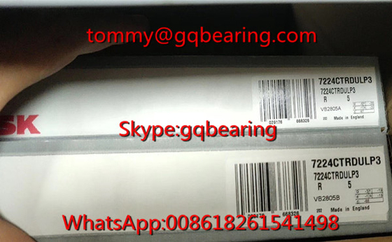 P3 Super Precision NSK 7224CTRDULP3 صف واحد كرة اتصال زاوية 120*215*40mm