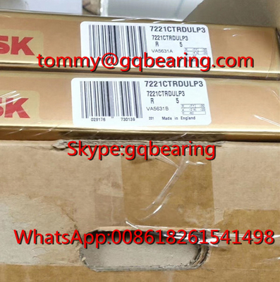 P3 NSK 7221CTRDULP3 الدقة الفائقة طابور واحد كرة اتصال زاوية 105 * 190 * 36mm