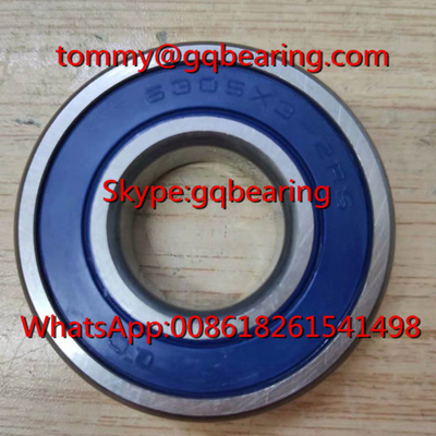 6305X3-2RS مطاط مختوم حلق الكرة العميق 25x58x16mm حزمة التروس