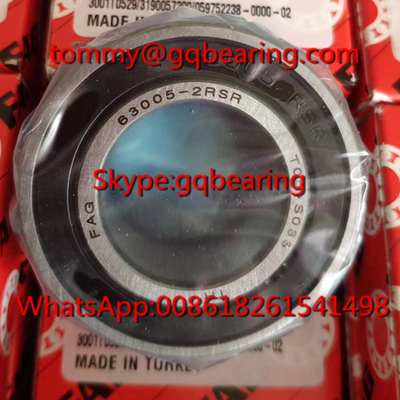 Gcr15 الفولاذ المواد FAG 63005-A-2RSR عميق حفرة الكرة محمل 25x47x16mm