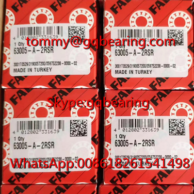 Gcr15 الفولاذ المواد FAG 63005-A-2RSR عميق حفرة الكرة محمل 25x47x16mm