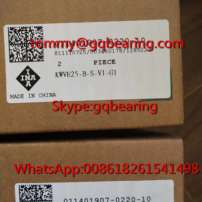G2 الدقة INA KWVE15-B-S-V1-G2 الكتلة الخطية KWVE25-B-S-G2-V1 نوع ضيق محمل خطي