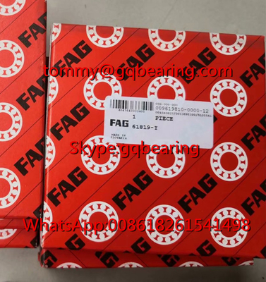 Open Type FAG 61819-Y Thin Wall Deep Groove Ball Bearing 95x120x13mm أجهزة الكمبيوتر المحمولة المفتوحة