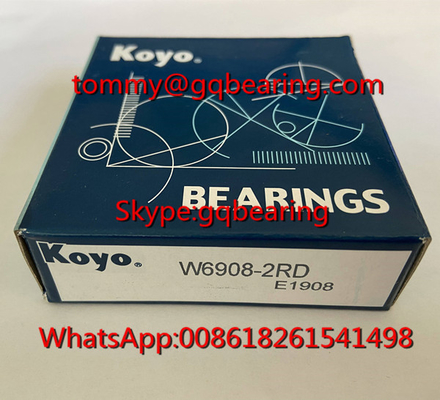 محور العجلة صف واحد حلقة كرة عميقة W6908-2RS 40 * 64 * 12mm