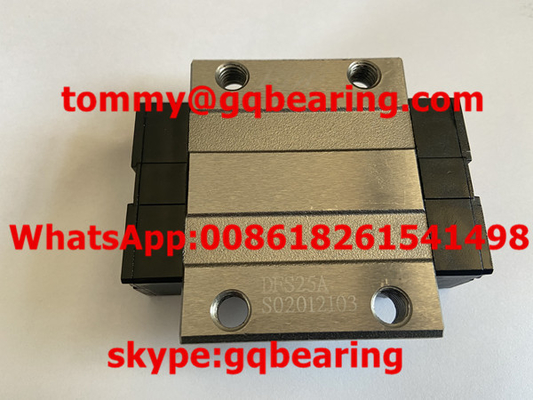 DFS25A مربع GCR15 فلانج خطي دليل عربة 33mm ارتفاع الكتلة
