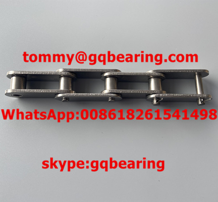 50.8mm SUS316 C2080H سلسلة ناقل مزدوجة المزاج سلسلة الفولاذ المقاوم للتآكل