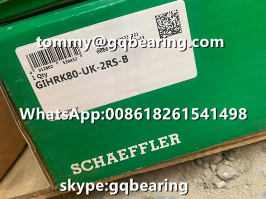 GIHRK80-UK-2RS-B محامل نهاية العصا الهيدروليكية مع جهاز إمساك الخيوط 80 * 120 * 55mm